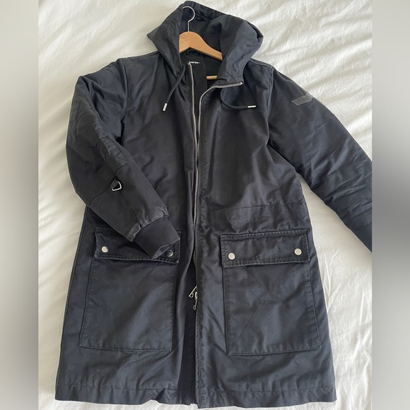 DIESEL men’s winter parka jacket black M